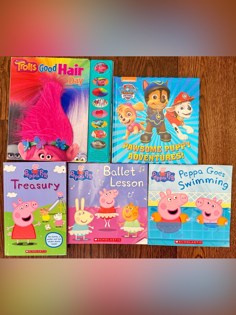 Children’s Book Bundle: Trolls, Paw Patrol, & Peppa Pig
